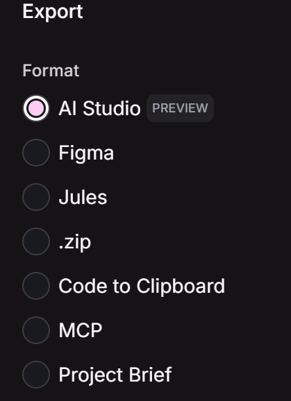 stitch export setting